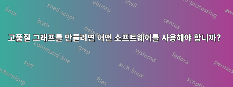 고품질 그래프를 만들려면 어떤 소프트웨어를 사용해야 합니까? 