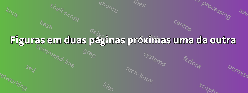 Figuras em duas páginas próximas uma da outra