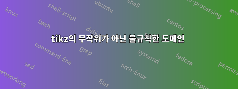 tikz의 무작위가 아닌 불규칙한 도메인