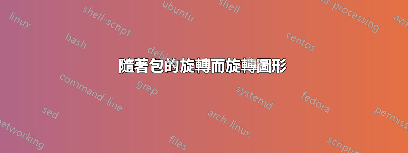 隨著包的旋轉而旋轉圖形