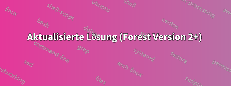 Aktualisierte Lösung (Forest Version 2+)