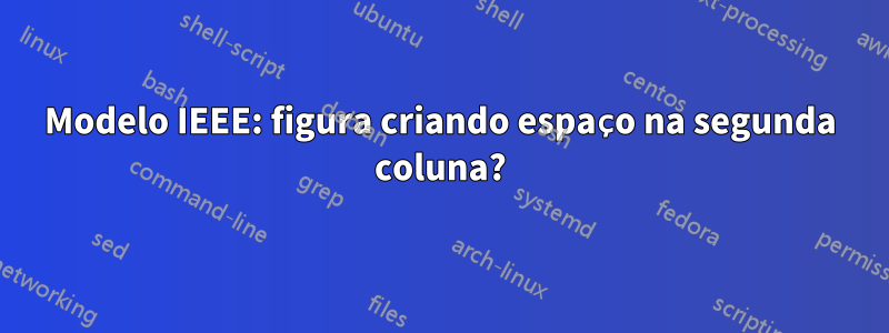 Modelo IEEE: figura criando espaço na segunda coluna?