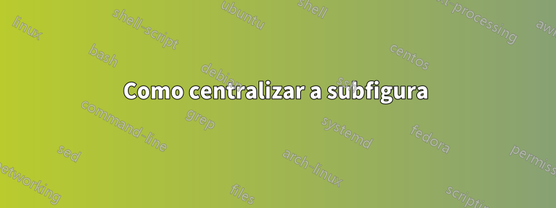 Como centralizar a subfigura