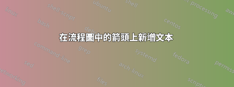 在流程圖中的箭頭上新增文本