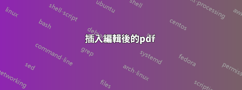 插入編輯後的pdf