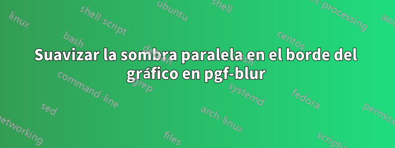 Suavizar la sombra paralela en el borde del gráfico en pgf-blur