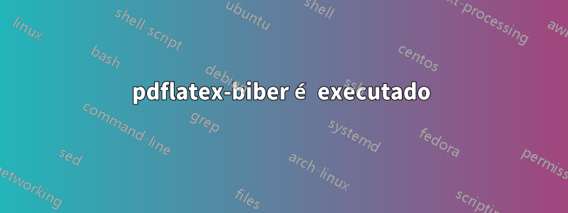 pdflatex-biber é executado