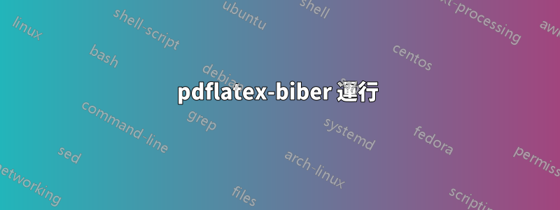 pdflatex-biber 運行