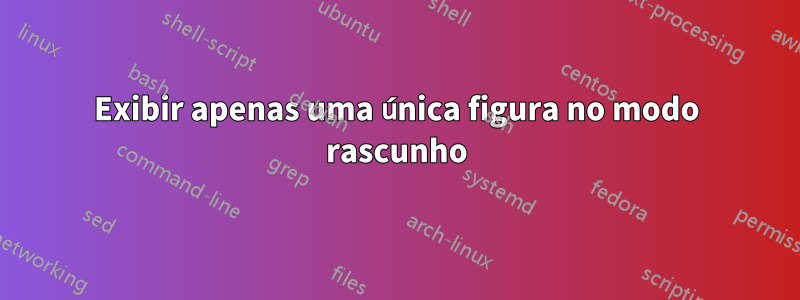 Exibir apenas uma única figura no modo rascunho