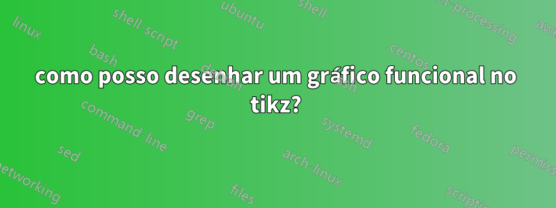 como posso desenhar um gráfico funcional no tikz?