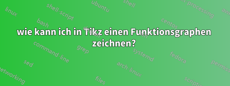 wie kann ich in Tikz einen Funktionsgraphen zeichnen?