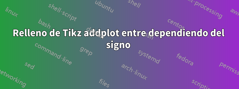 Relleno de Tikz addplot entre dependiendo del signo