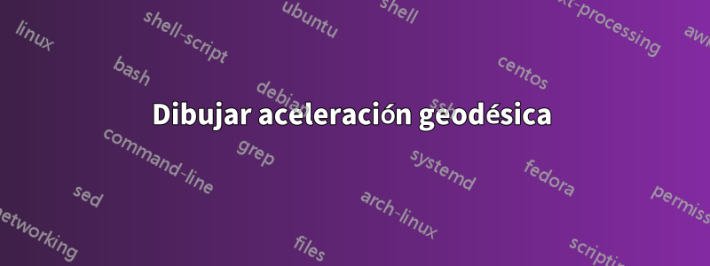 Dibujar aceleración geodésica