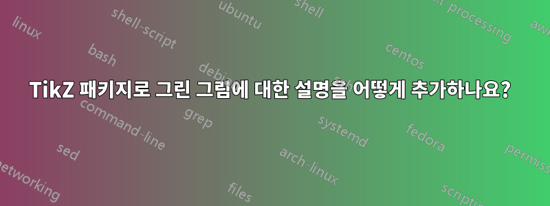 TikZ 패키지로 그린 그림에 대한 설명을 어떻게 추가하나요? 