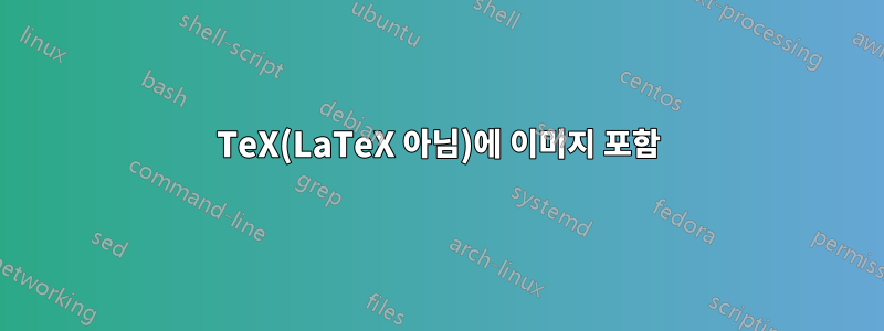 TeX(LaTeX 아님)에 이미지 포함
