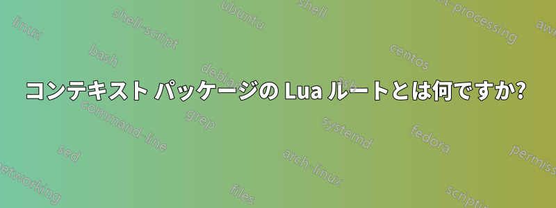 コンテキスト パッケージの Lua ルートとは何ですか?