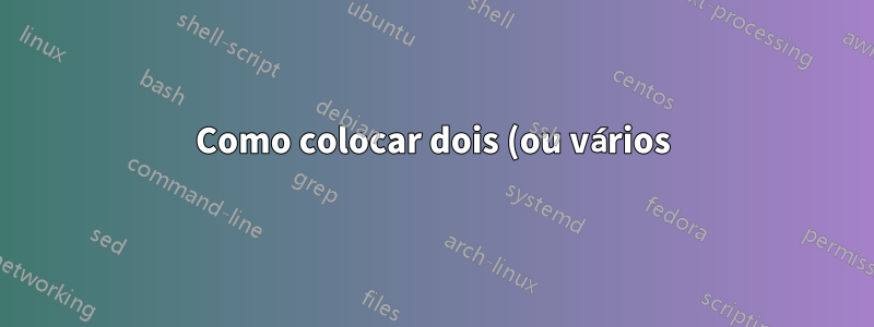 Como colocar dois (ou vários) símbolos QED em uma linha