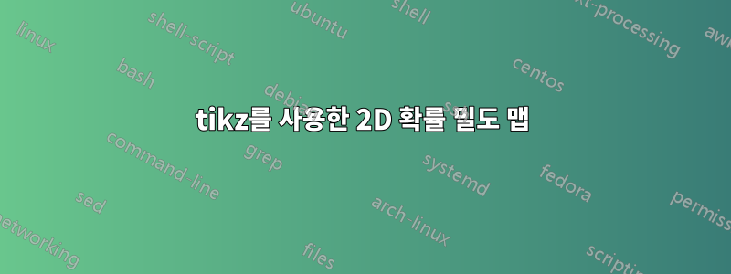 tikz를 사용한 2D 확률 밀도 맵