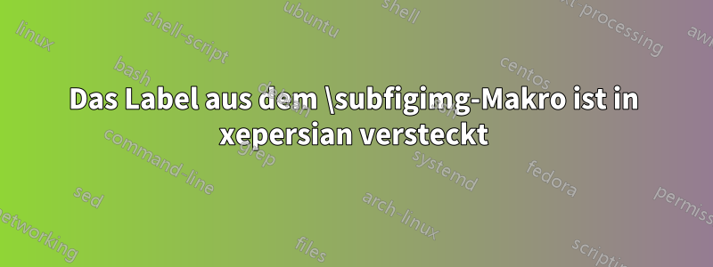 Das Label aus dem \subfigimg-Makro ist in xepersian versteckt