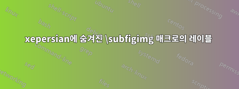 xepersian에 숨겨진 \subfigimg 매크로의 레이블