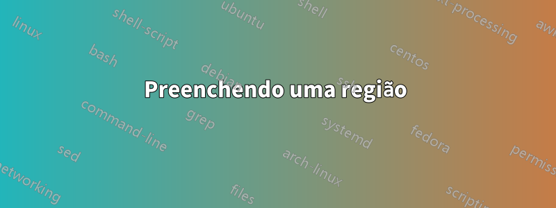 Preenchendo uma região