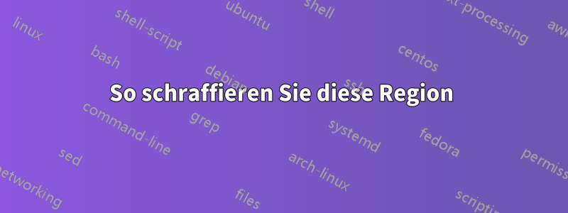 So schraffieren Sie diese Region
