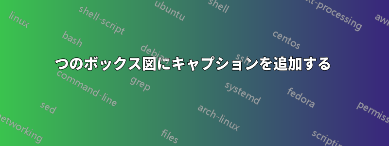 1つのボックス図にキャプションを追加する