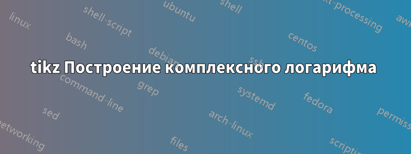 tikz Построение комплексного логарифма
