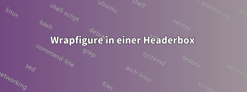 Wrapfigure in einer Headerbox