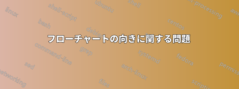 フローチャートの向きに関する問題