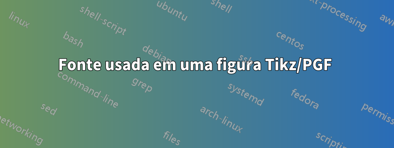 Fonte usada em uma figura Tikz/PGF
