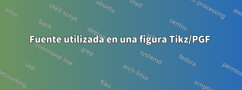 Fuente utilizada en una figura Tikz/PGF