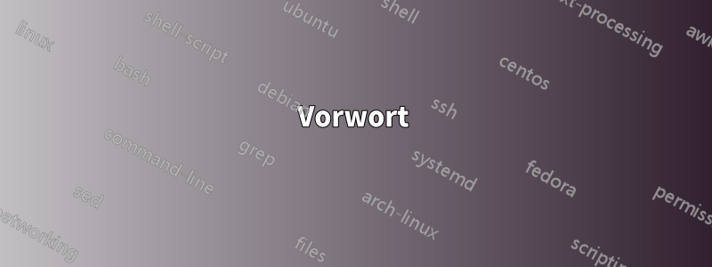 Vorwort