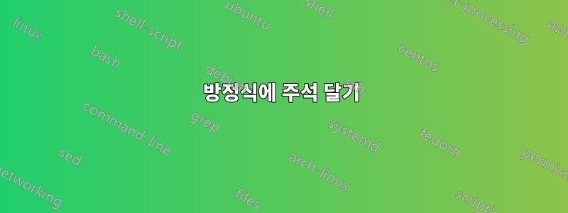 방정식에 주석 달기