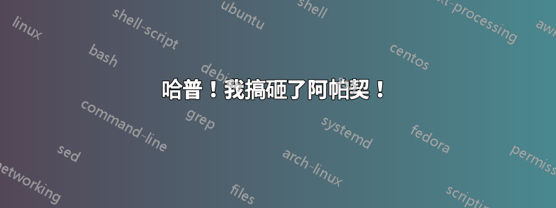 哈普！我搞砸了阿帕契！