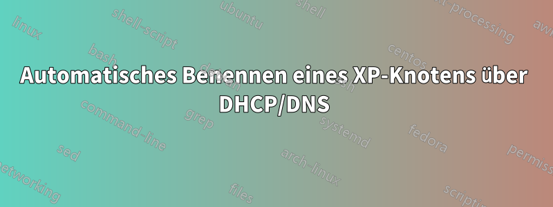 Automatisches Benennen eines XP-Knotens über DHCP/DNS