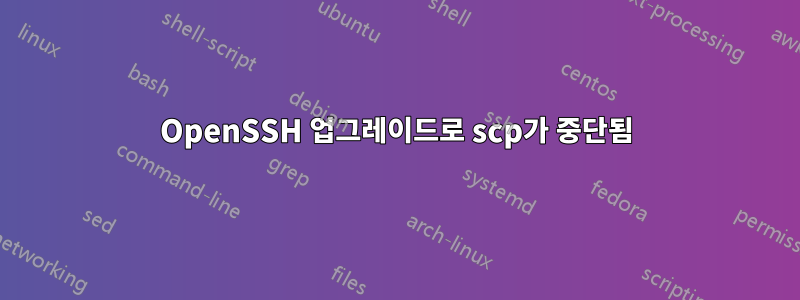 OpenSSH 업그레이드로 scp가 중단됨