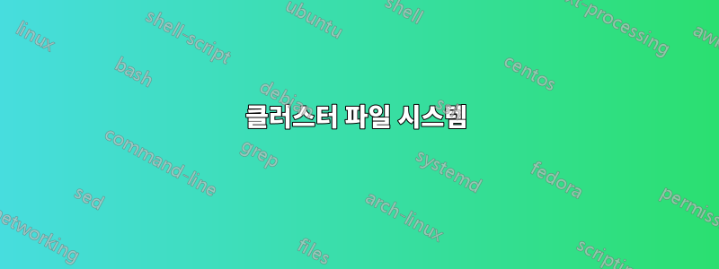 클러스터 파일 시스템