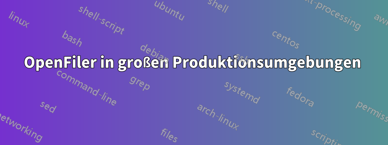 OpenFiler in großen Produktionsumgebungen