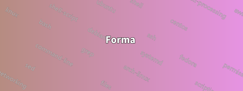 Forma