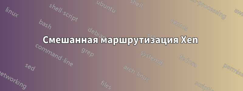 Смешанная маршрутизация Xen