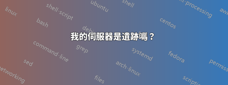 我的伺服器是遺跡嗎？
