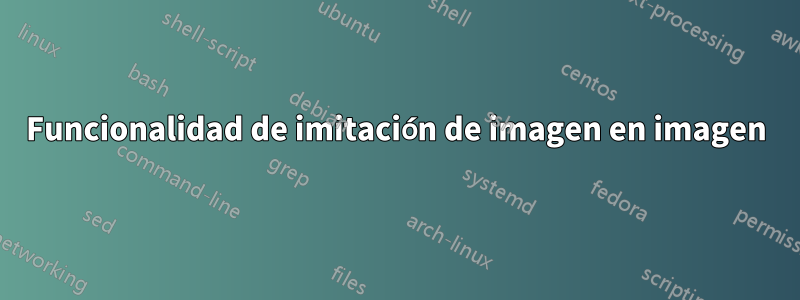Funcionalidad de imitación de imagen en imagen