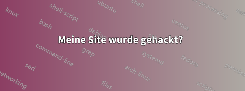 Meine Site wurde gehackt? 