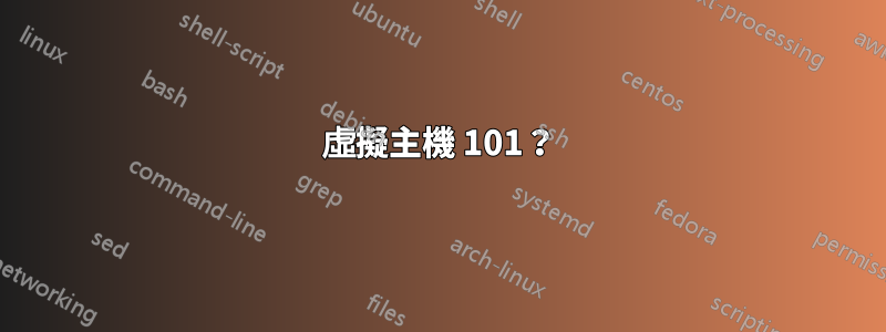 虛擬主機 101？