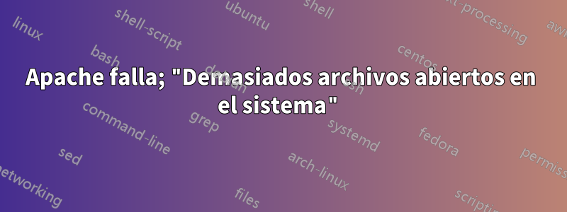 Apache falla; "Demasiados archivos abiertos en el sistema"