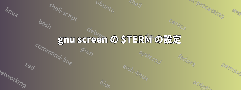 gnu screen の $TERM の設定