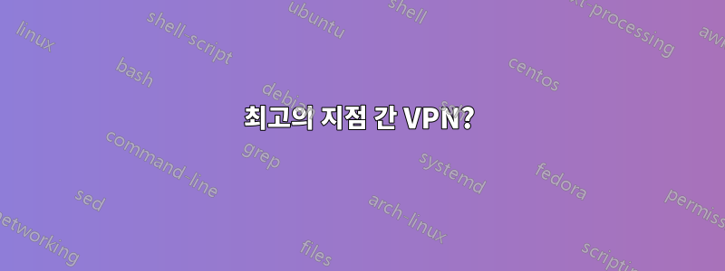 최고의 지점 간 VPN?