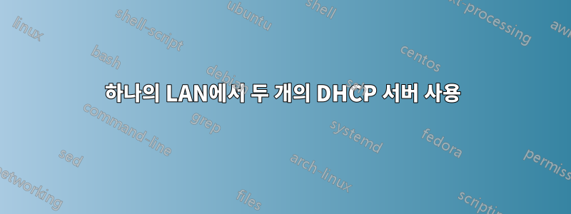 하나의 LAN에서 두 개의 DHCP 서버 사용