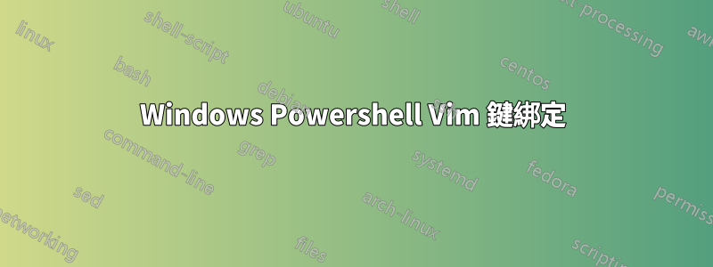 Windows Powershell Vim 鍵綁定
